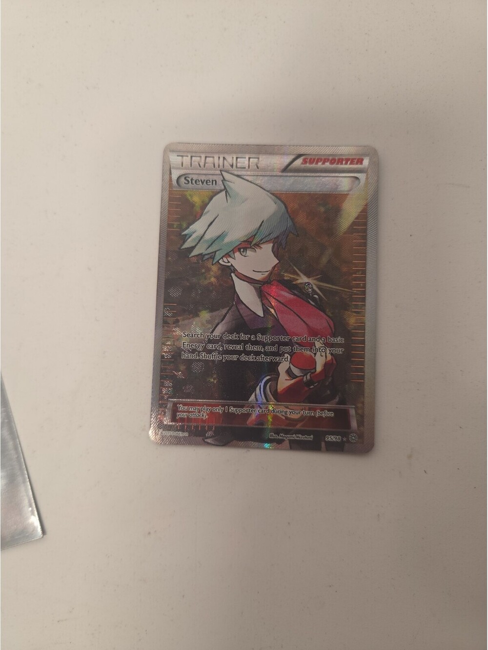 Pokemon Steven Trainer full art XY Ancient Origins 95/98